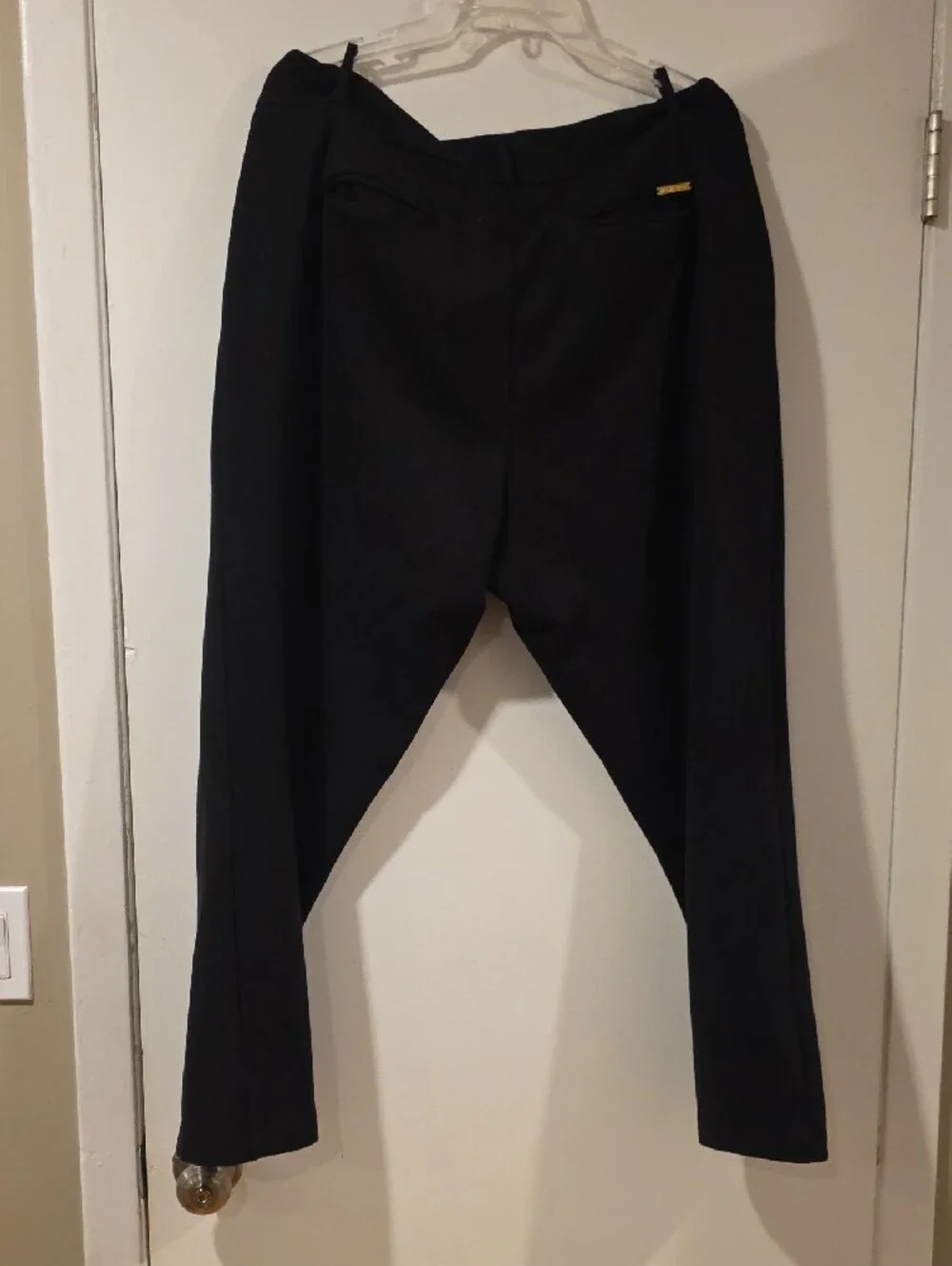 Michael Kors Black Straight-Leg Dress Pants